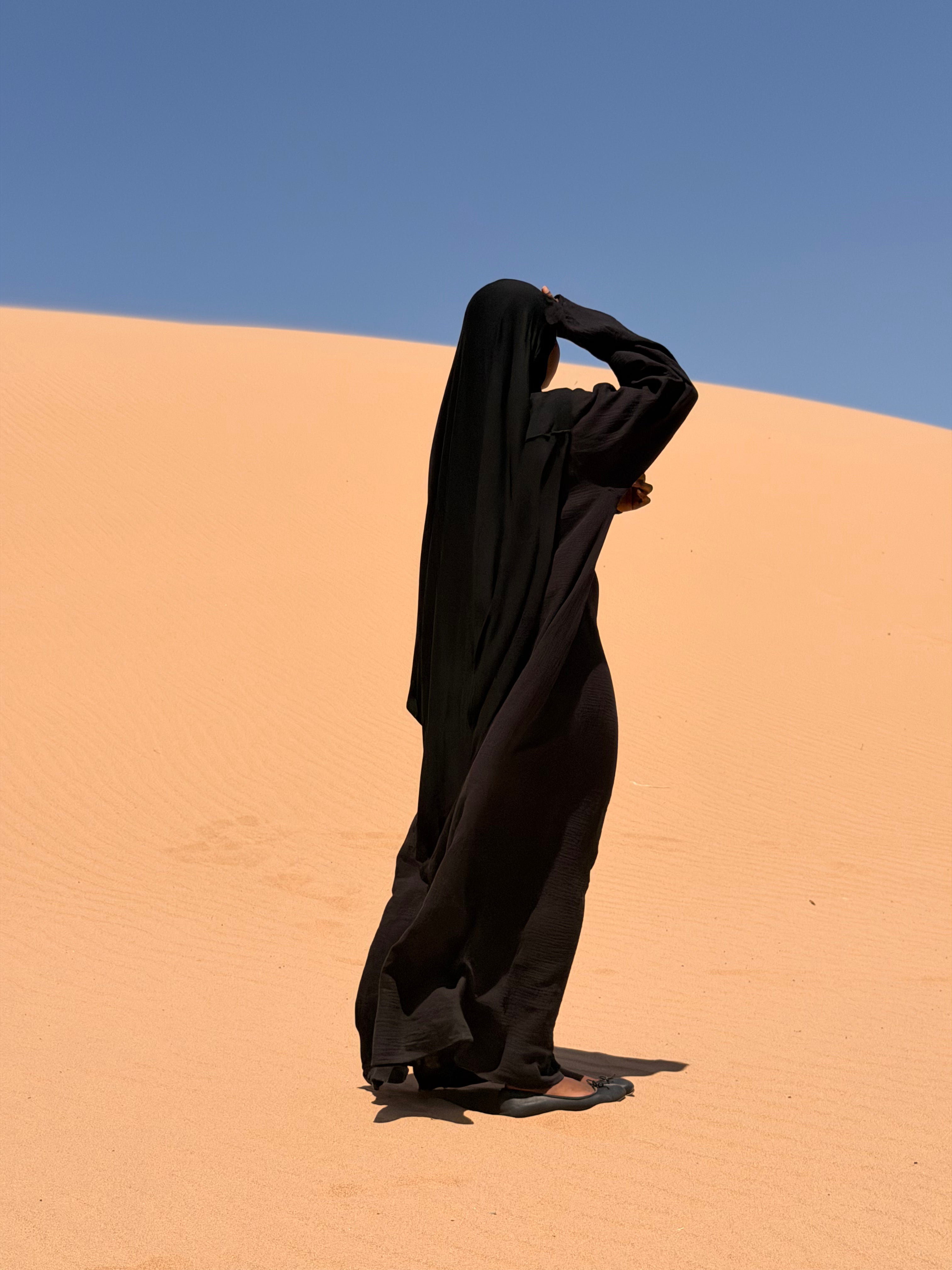 Elegant Cotton Salam abaya
